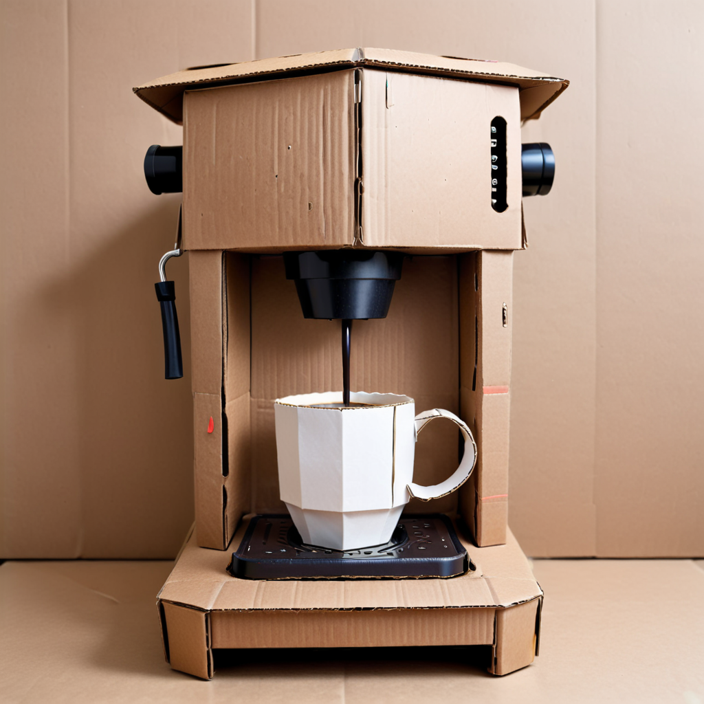 00127-827190267-_lora_Cardboard_0.7_  coffee maker made of cardboard,.png